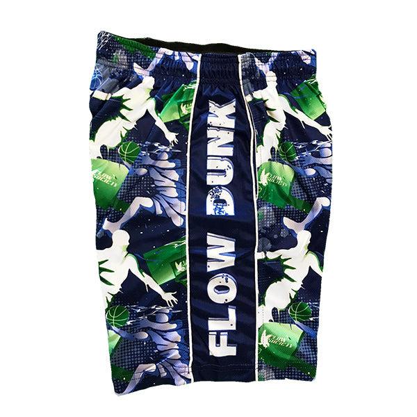 Flow Society Boys Flow Dunk Blue & Green Short Blue/Green