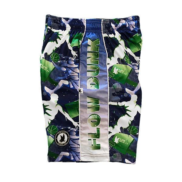 Flow Society Boys Flow Dunk Blue & Green Short Blue/Green