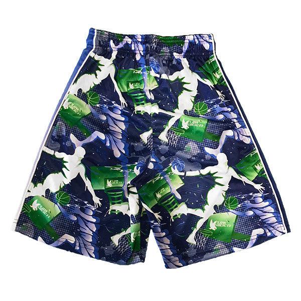 Flow Society Boys Flow Dunk Blue & Green Short Blue/Green
