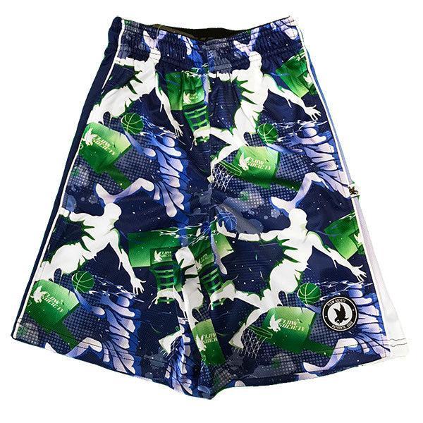 Flow Society Boys Flow Dunk Blue & Green Short Blue/Green