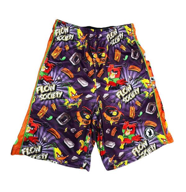 Flow Society Boys Flow Fowl Attack Short Purple/Multi