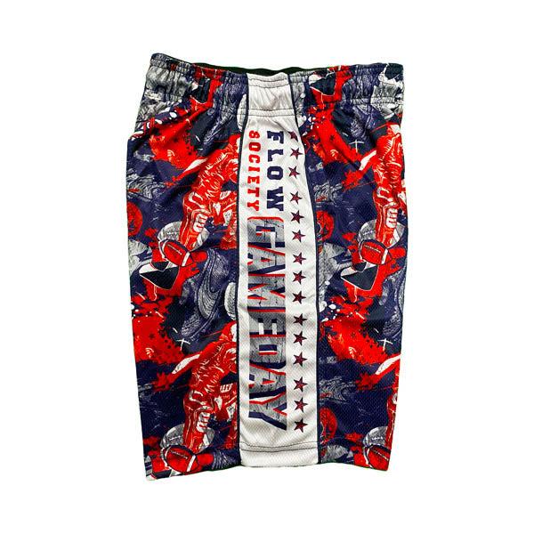 Flow Society Boys Flow Game Day Football Attack Short Red/Blue