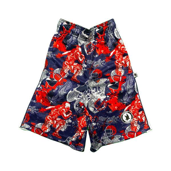 flow society Boys Flow Game Day Football Attack Short Red/Blue