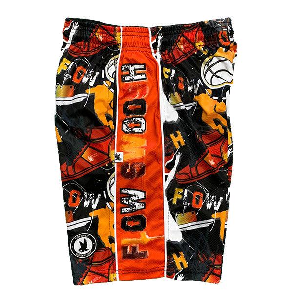 Flow Society Boys Flow Swoosh Black & Red Attack Short Black/Red