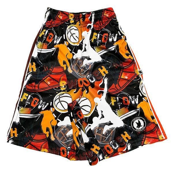 Flow Society Boys Flow Swoosh Black & Red Attack Short Black/Red