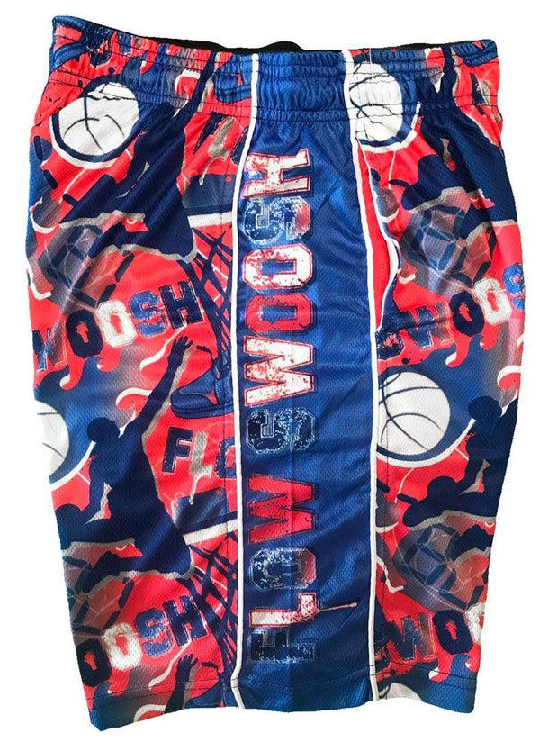 Flow Society Boys Flow Swoosh Blue & Red Attack Short Blue/Red