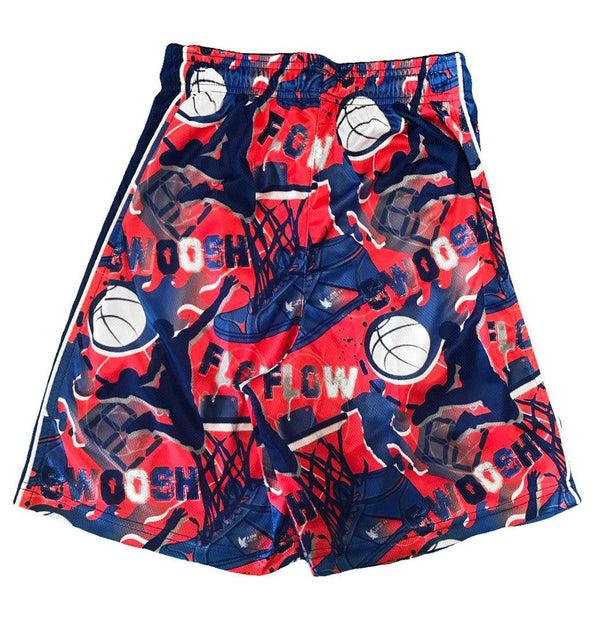 Flow Society Boys Flow Swoosh Blue & Red Attack Short Blue/Red