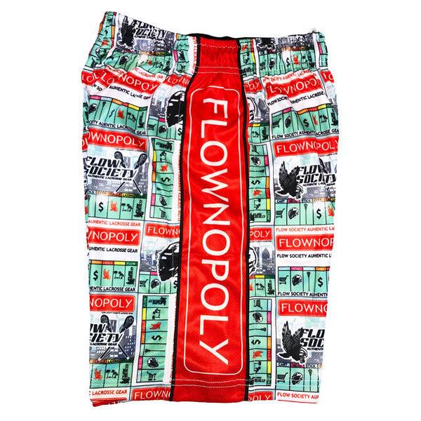 Flow Society Boys Flownopoly Attack Short White/Green/Red