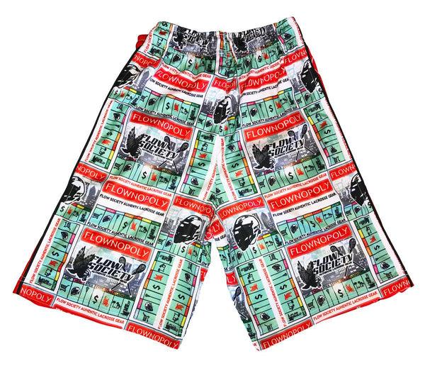 Flow Society Boys Flownopoly Attack Short White/Green/Red