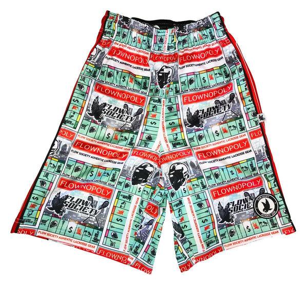 Flow Society Boys Flownopoly Attack Short White/Green/Red