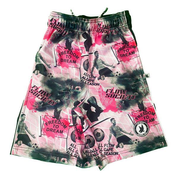 Flow Society Boys Freedom To Dream Soccer Attack Short Pink