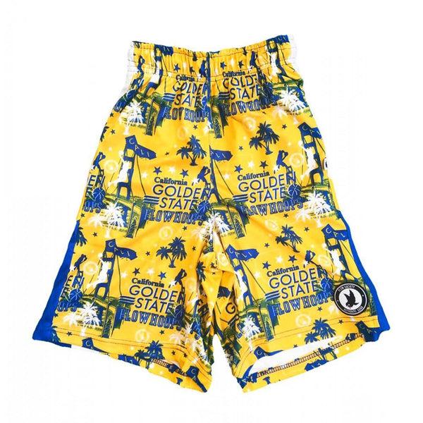 Flow Society Boys Golden State Hoops Attack Short Yellow