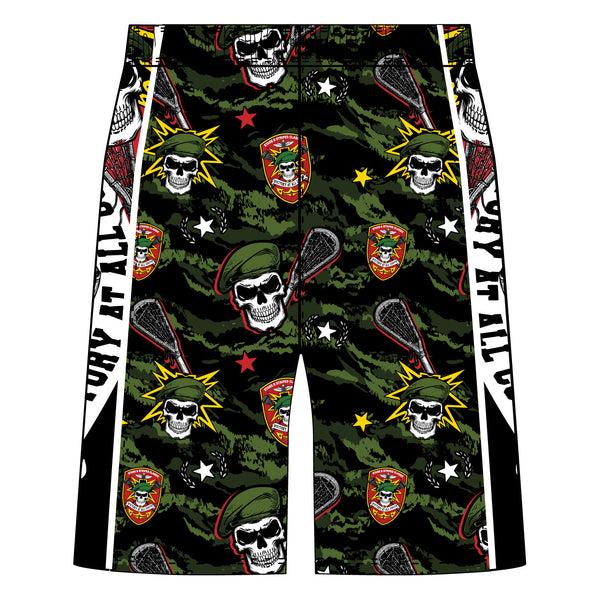 Flow Society Boys Green Beret Tigerstripe Camo Short Green