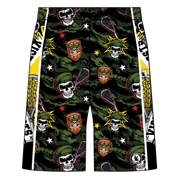 flow society Boys Green Beret Tigerstripe Camo Short Green