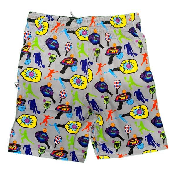 Flow Society Boys Grey Pickleball Paddle Short Grey
