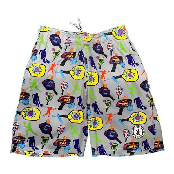 Flow Society Boys Grey Pickleball Paddle Short Grey