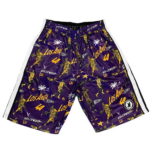 flow society Boys LA Basketball Flow Short Purple/Yellow