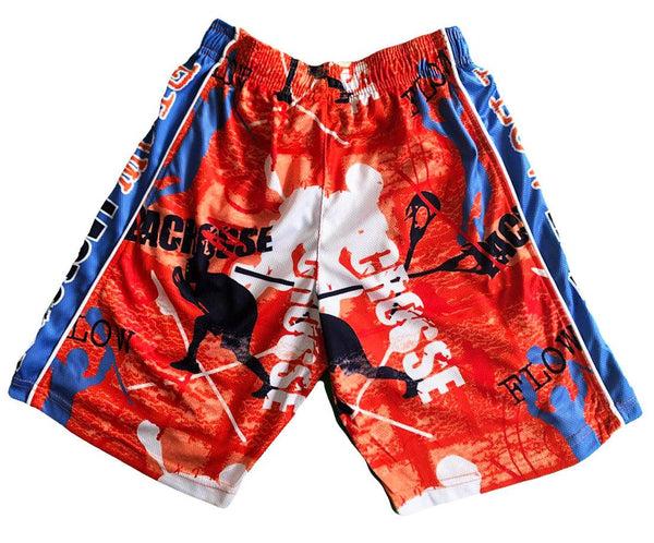 Flow Society Boys Lacrosse Flow Attack Short Orange