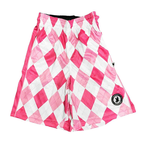 flow society Boys New Argyle Pink Attack Short Pink/White