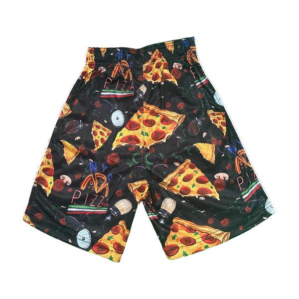Flow Society Boys NY Pizza Slice Attack Short Black