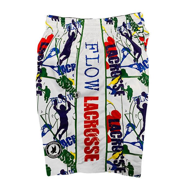 Flow Society Boys Red White & Blue Flow Lax Attack Short Red/White/Blue