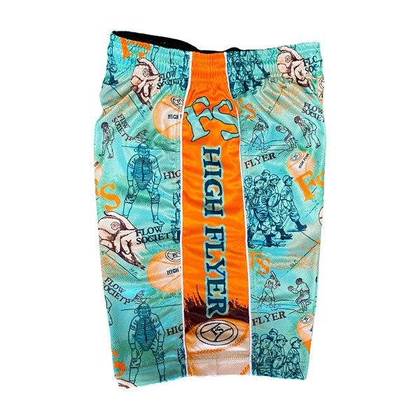 Flow Society Boys Retro High Flyer Baseball Short Mint