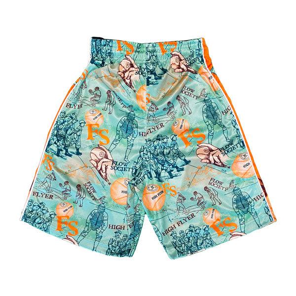 Flow Society Boys Retro High Flyer Baseball Short Mint