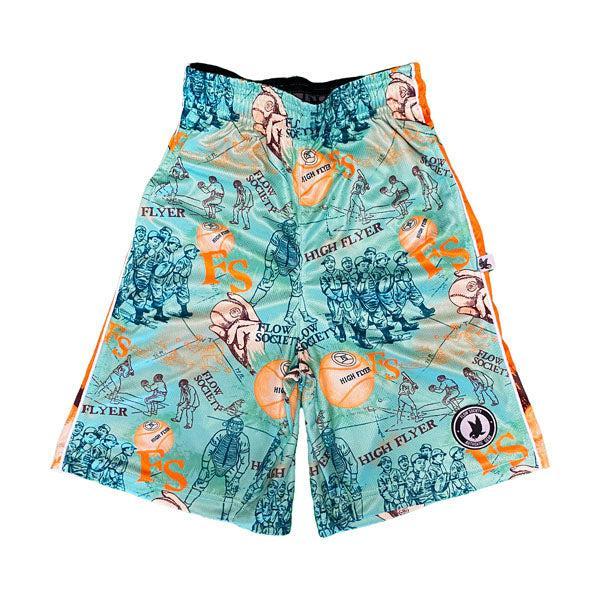 Flow Society Boys Retro High Flyer Baseball Short Mint