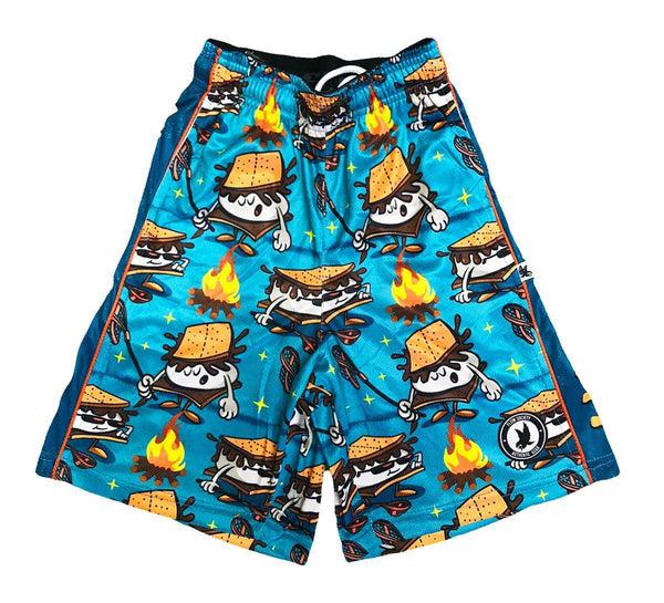 Flow Society Boys S'mores Society Attack Short Blue