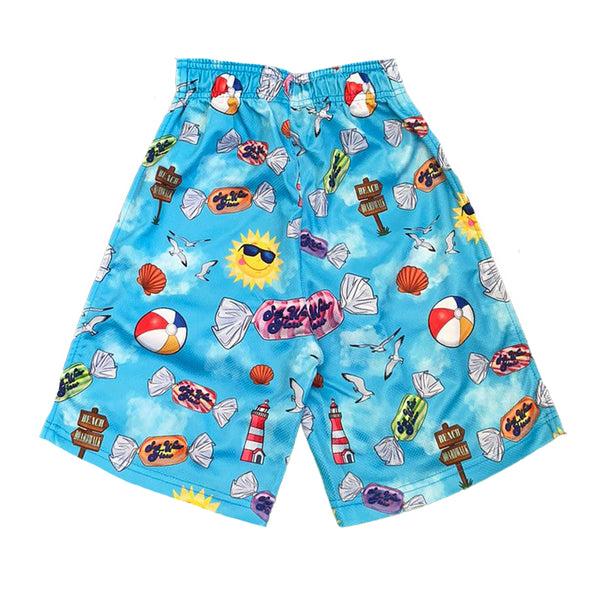 Flow Society Boys Salt Water Taffy Attack Short Blue