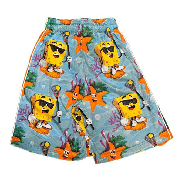 Flow Society Boys Sponge Lax Short Blue/Orange/Green