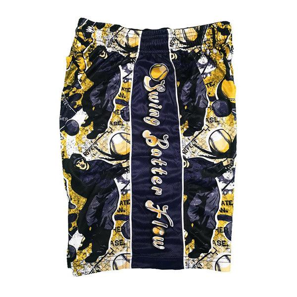 Flow Society Boys Swing Batter Flow Attack Short Blue/Yellow