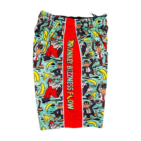 Flow Society Boys Teal Monkey Suit Attack Short Teal