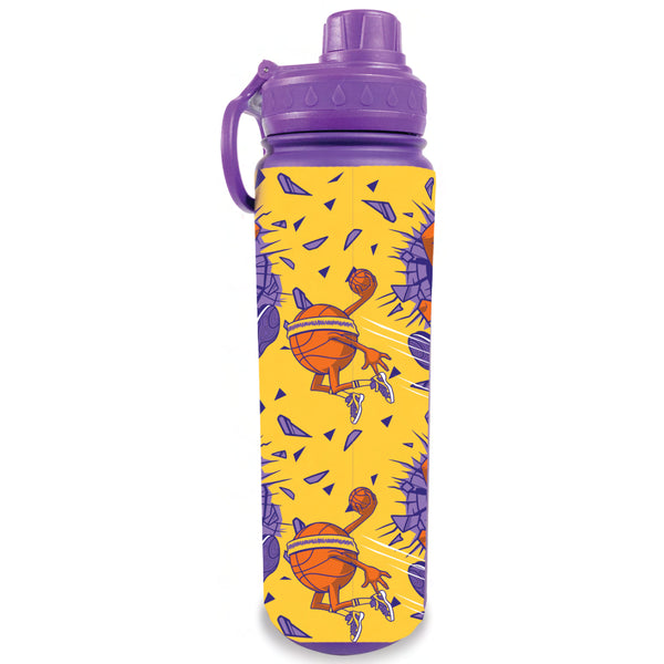 flow society Buzzer Beater 24oz Stainless Steel Water Bottle Purple