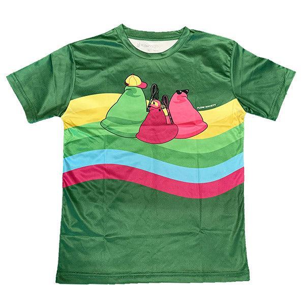 Flow Society Adult Peepz Tee Shirt Green