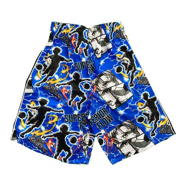 Flow Society Boys Anime Superior Soccer Short Blue
