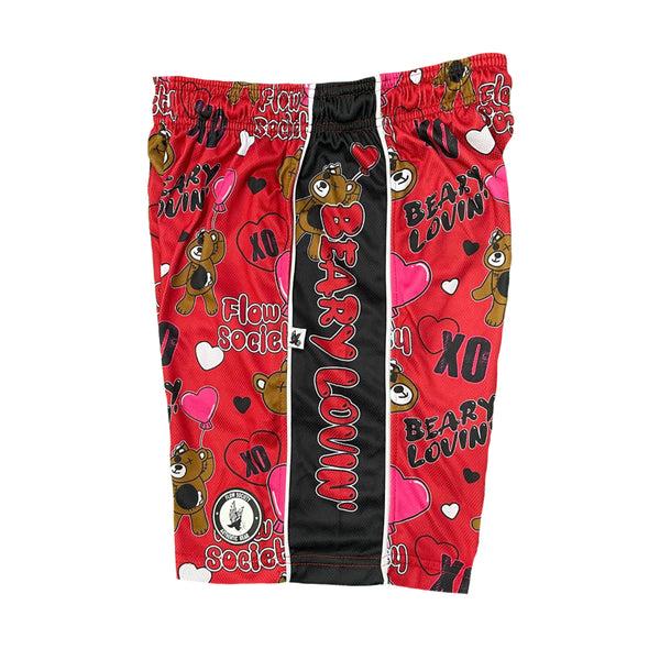 Flow Society Boys Beary Lovin' Short Red