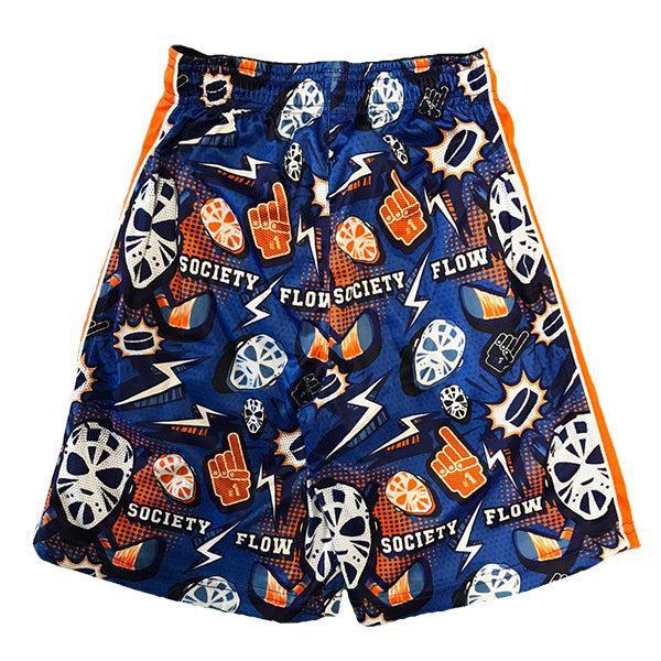 Flow Society Boys Blue Hat Trick Short Blue/Orange