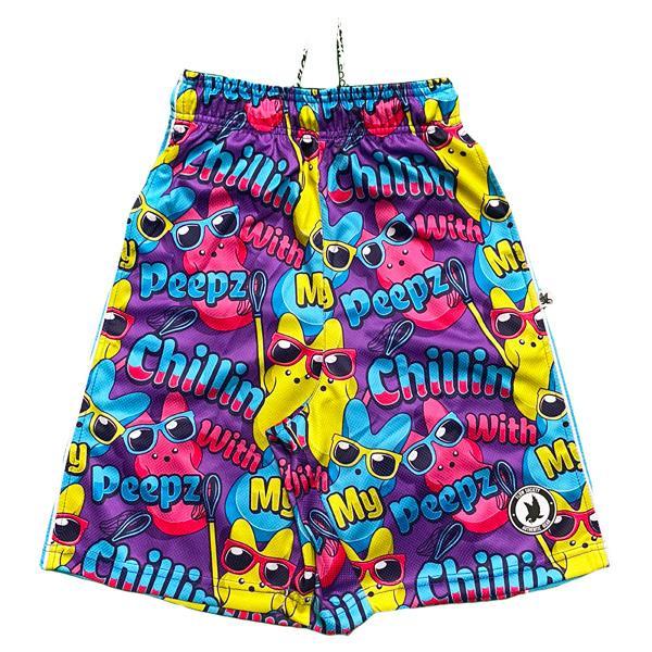 Flow Society Boys Bunny Peepz Attack Short Purple