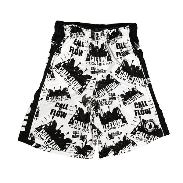 Flow Society Boys Call Of Flow Attack Shorts White