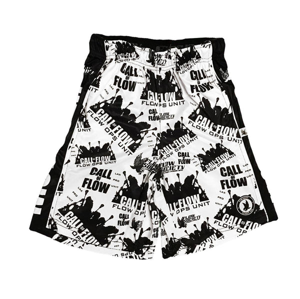 Flow Society Boys Call Of Flow Attack Shorts White