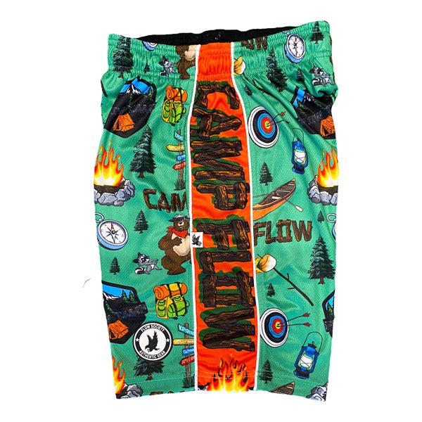 Flow Society Boys Camp Flow Short Green/Orange