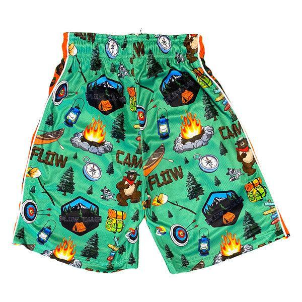 Flow Society Boys Camp Flow Short Green/Orange