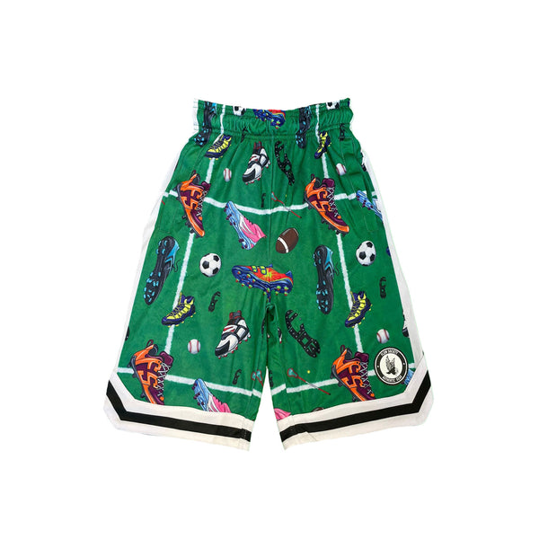 flow society Boys Cleat Sneaks Short Green