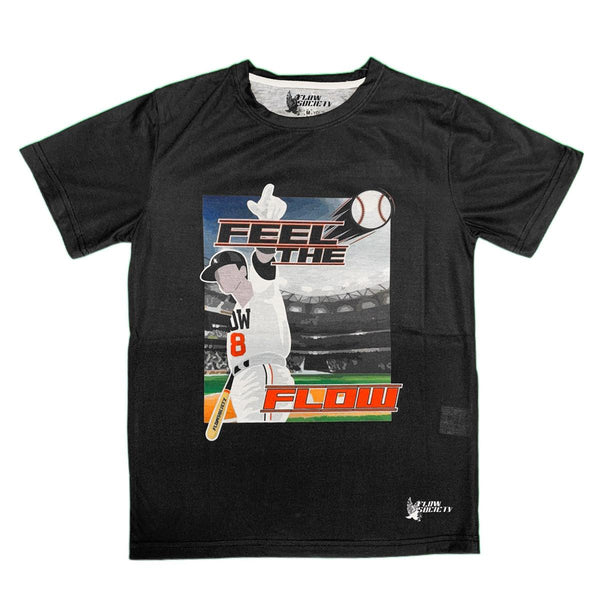 Flow Society Boys Feel The Flow Baseball Tee Black