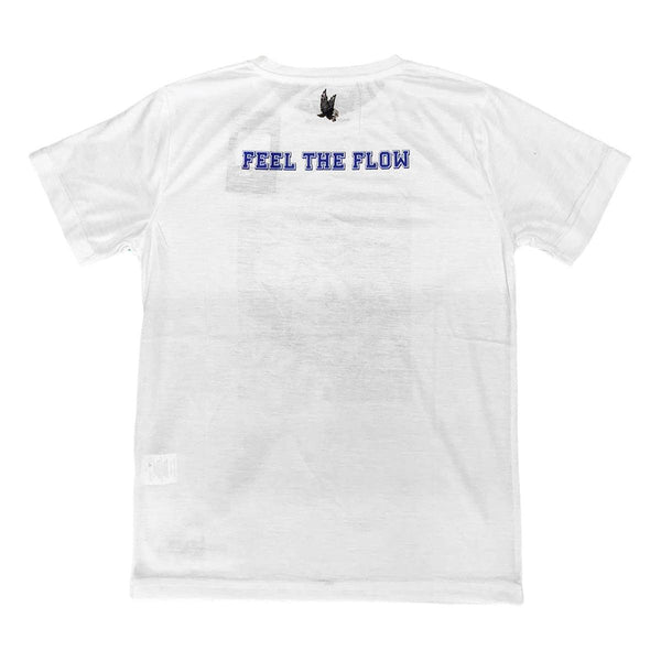 Flow Society Boys Feel The Flow Football Tee White