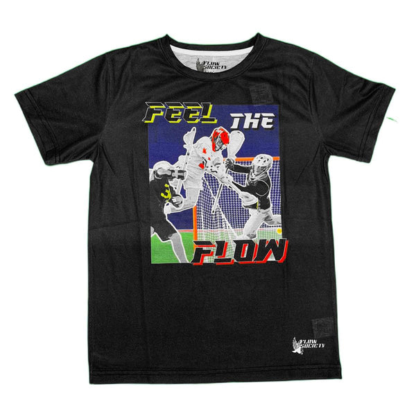 Flow Society Boys Feel The Flow LAX Tee Black