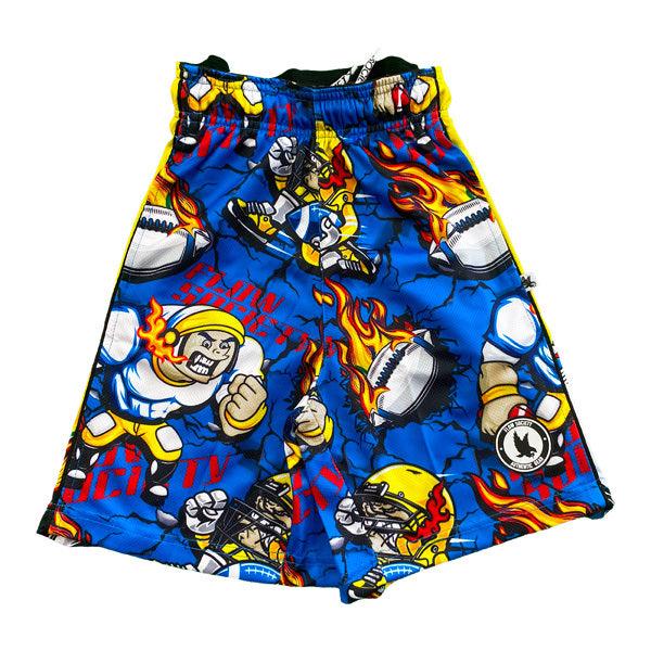 Flow Society Boys Fire Zone Football Short Blue