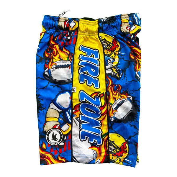 Flow Society Boys Fire Zone Football Short Blue