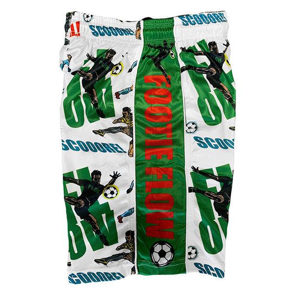 Flow Society Boys Footie Flow Short White/Green